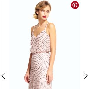 Adrianna Papell Art Deco beaded gown Size 8